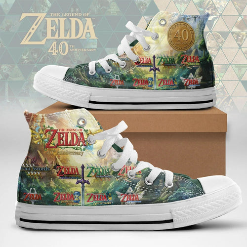 The Legend of Zelda 40th Anniversary High Top Canvas Shoes – TMTHU9962