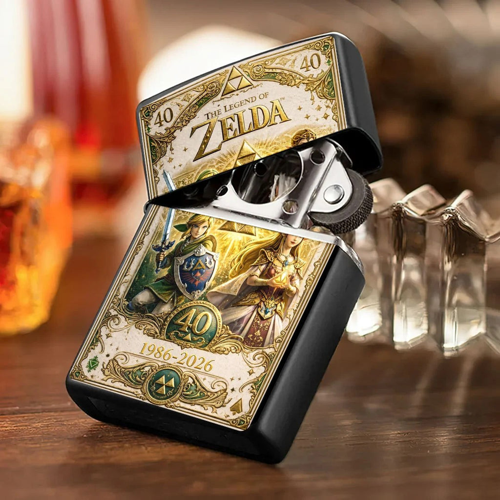 The Legend of Zelda 40th Anniversary Zippo Lighter Case (No Insert) – MAITM15488