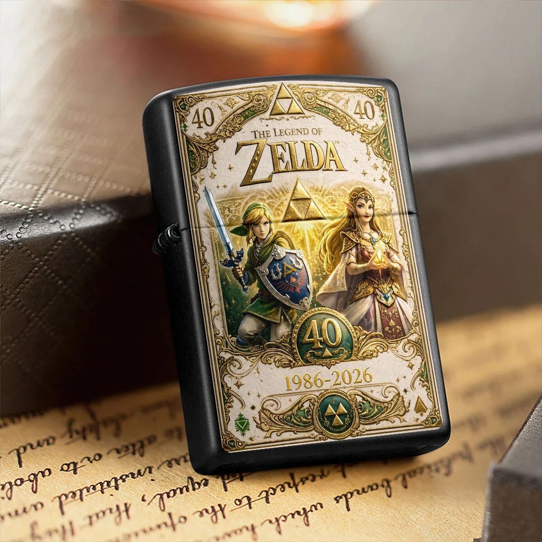 The Legend of Zelda 40th Anniversary Zippo Lighter Case (No Insert) – MAITM15488