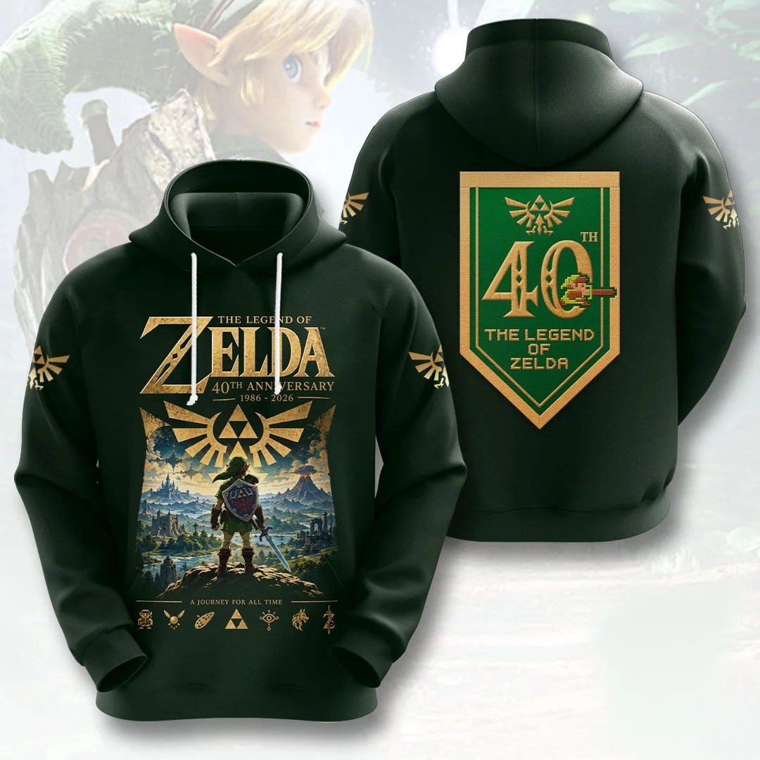 The Legend of Zelda 40th Anniversary3D Apparel – HOATT21076