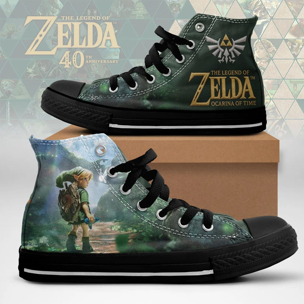 The Legend of Zelda: Ocarina of Time High Top Canvas Shoes – TMTHU9832