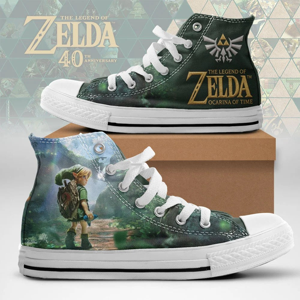 The Legend of Zelda: Ocarina of Time High Top Canvas Shoes – TMTHU9832