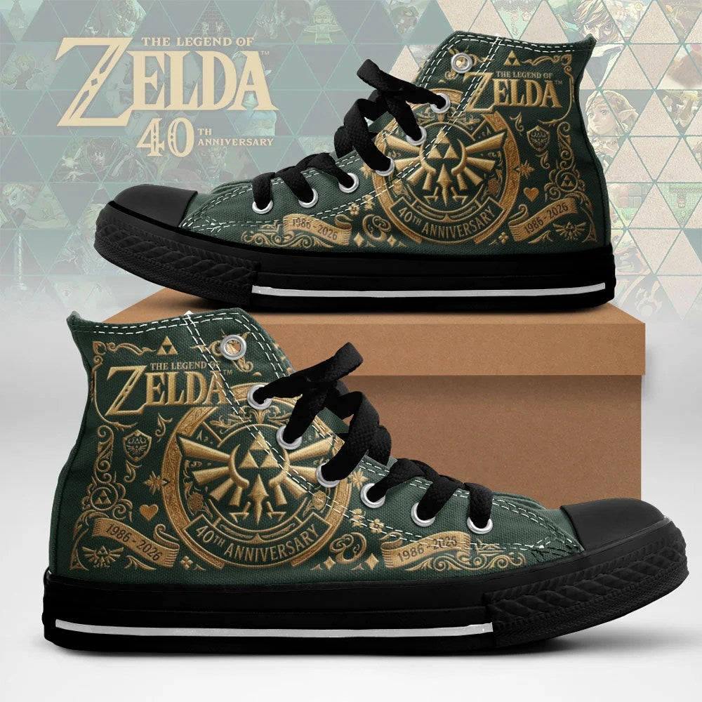 The Legend of Zelda: Ocarina of Time High Top Canvas Shoes – TMTHU9833