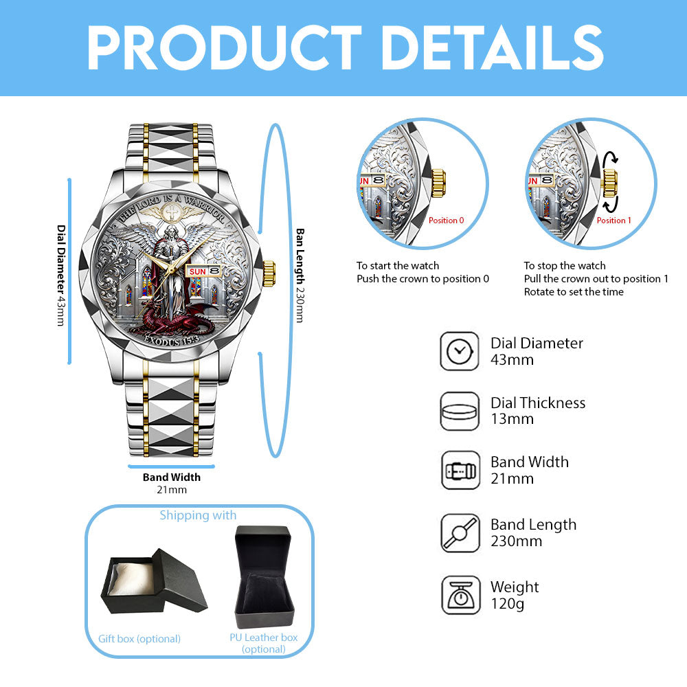 The Lord Is Warrior Alloy Luxury Quartz Watch – TANTN19691