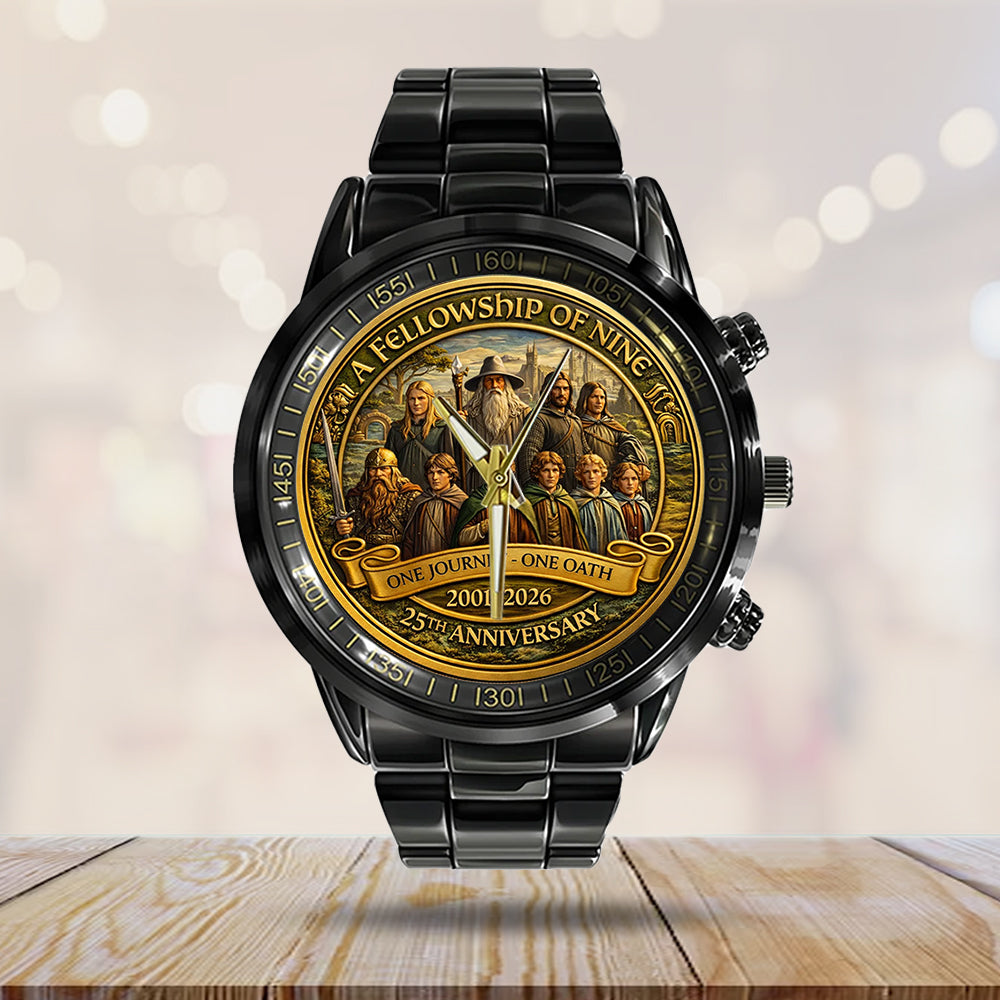 The Lord of the Rings 25th Anniversary Black Stainless Steel Watch – TMTHU3182
