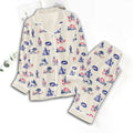 The Lord of the Rings Satin Pajama Set with Piping – GNE5254