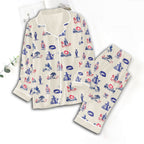 The Lord of the Rings Satin Pajama Set with Piping – GNE5254