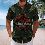 The Lost World: Jurassic Park 30th Anniversary Short Sleeve Button-Down Shirt – TMTHU8853