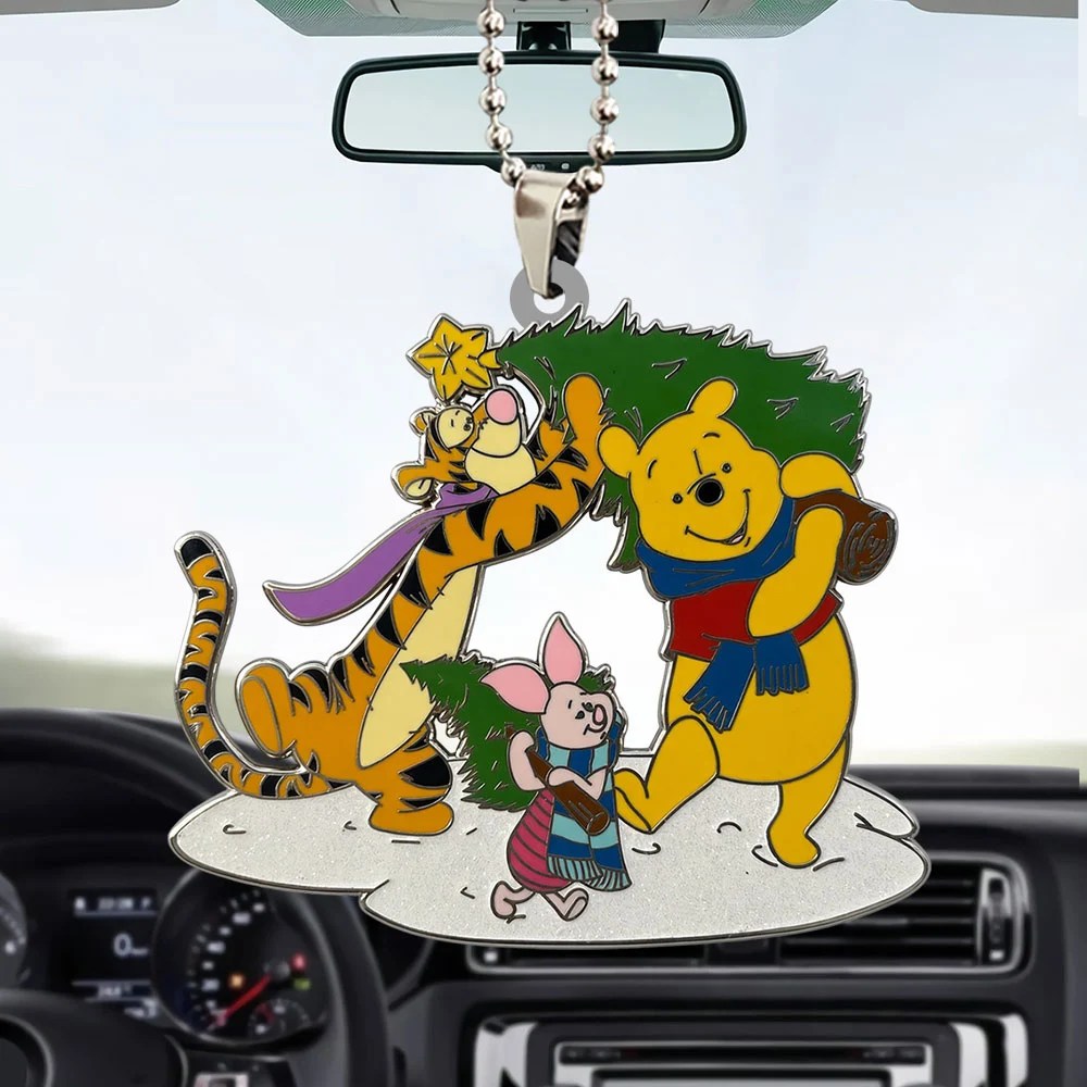 Winnie-the-Pooh 100th Anniversary Custom shape 2-sided Acrylic Car Ornament – GNE8859