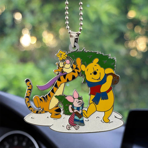 Winnie-the-Pooh 100th Anniversary Custom shape 2-sided Acrylic Car Ornament – GNE8859