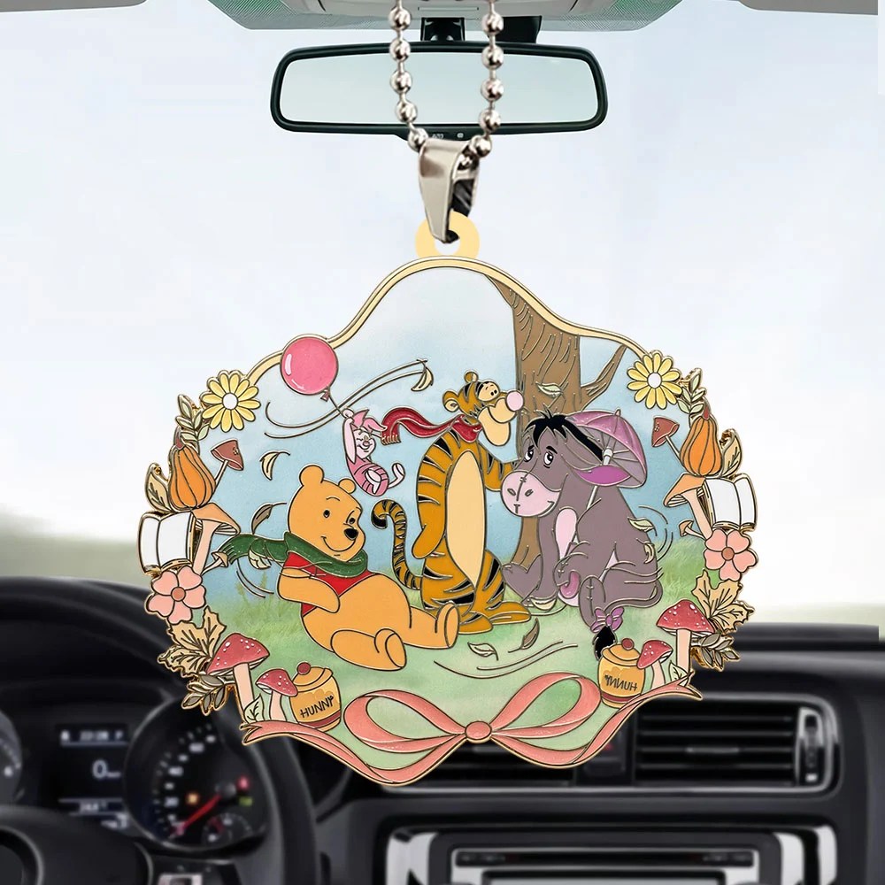 Winnie-the-Pooh 100th Anniversary Custom shape 2-sided Acrylic Car Ornament – GNE8860
