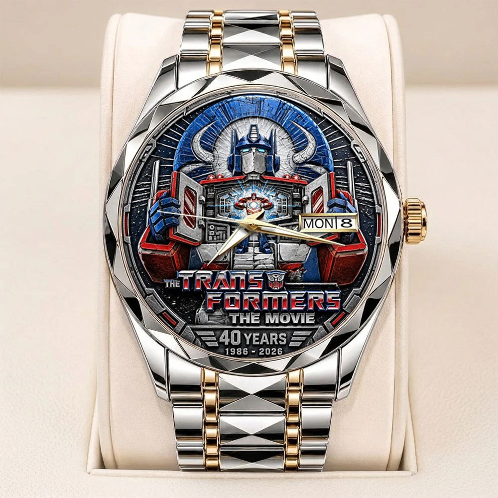 The Transformers: The Movie 40th Anniversary Alloy Luxury Quartz Watch – TANTN26231