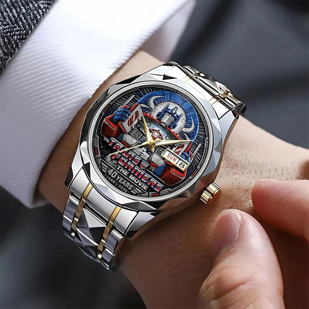 The Transformers: The Movie 40th Anniversary Alloy Luxury Quartz Watch – TANTN26231