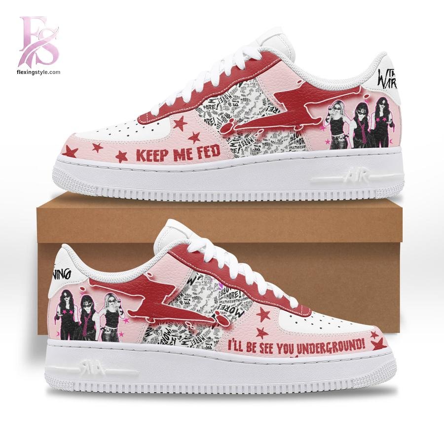 The Warning Keep Me Fed Air Force Shoes