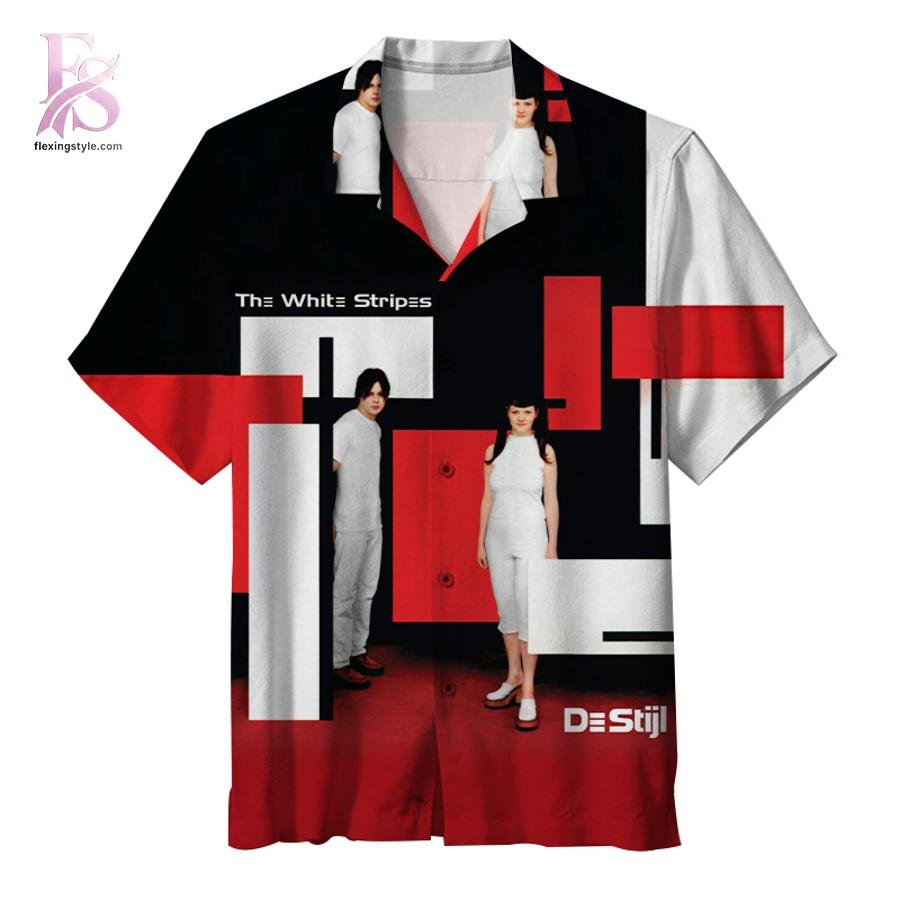 The White Stripes De Stijl Album Hawaiian Shirt
