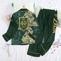 The Legend of Zelda 40th Anniversary Satin Pajama Set with Piping – GNE8728