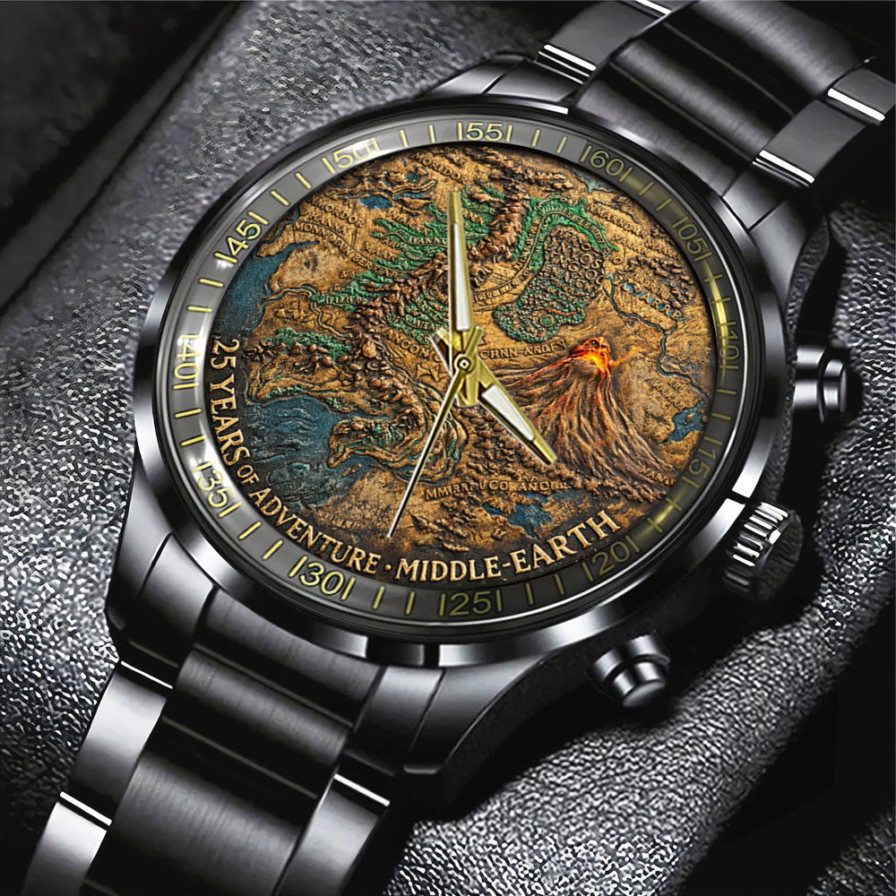 The Lord of the Rings 25th Anniversary Black Stainless Steel Watch – TANTN20367