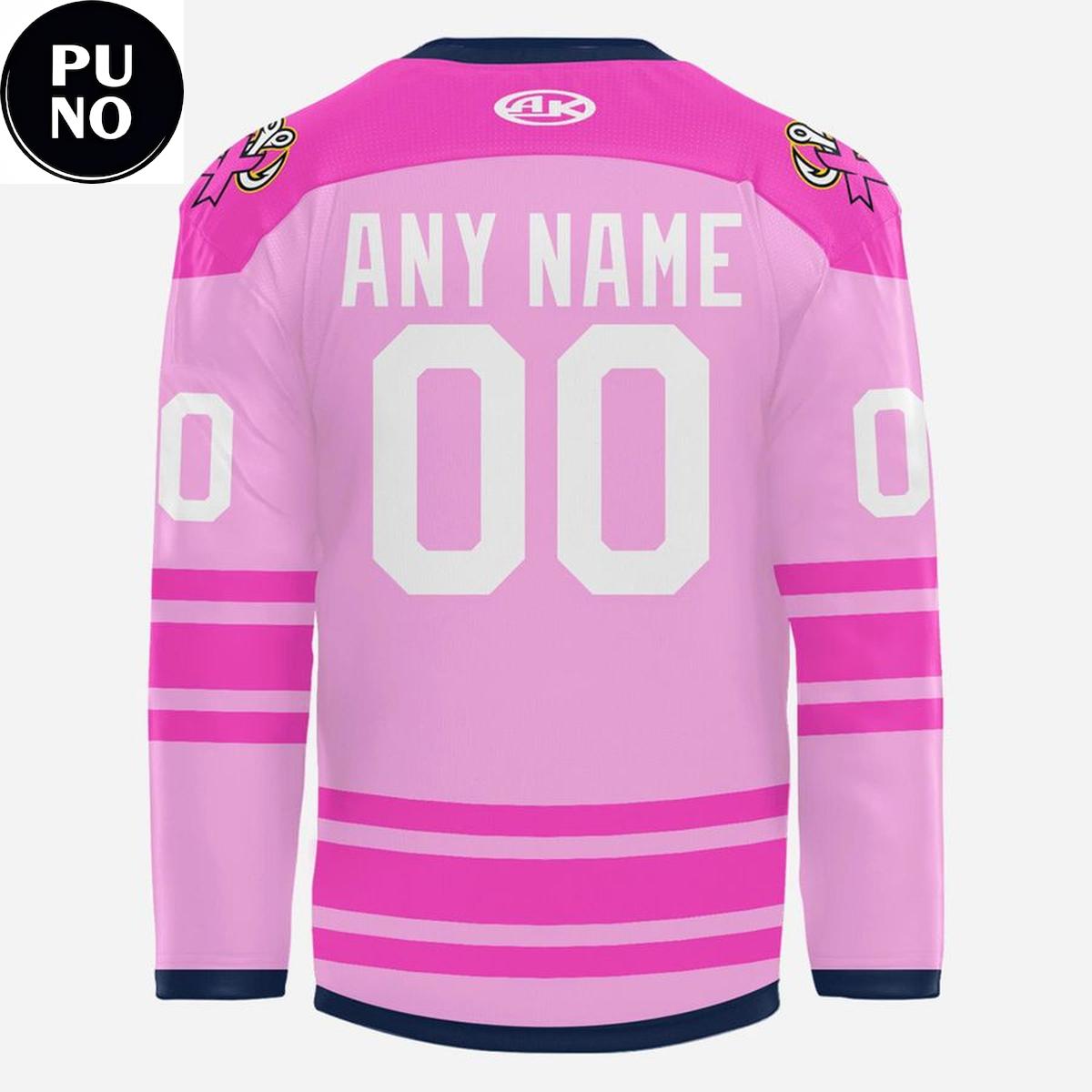 Toledo Walleye Pink in the Rink 2026 Personalized Hockey Jersey