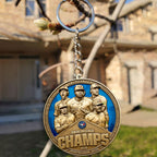 Toronto Blue Jays 2025 American League Champions Custom Shape 2-sided Keychain – MAITM13626