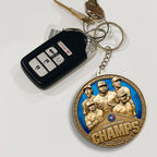 Toronto Blue Jays 2025 American League Champions Custom Shape 2-sided Keychain – MAITM13626