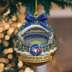 Toronto Blue Jays 2025 American League Champions Custom Shape 2-sided Acrylic Ornament – MAITM13527