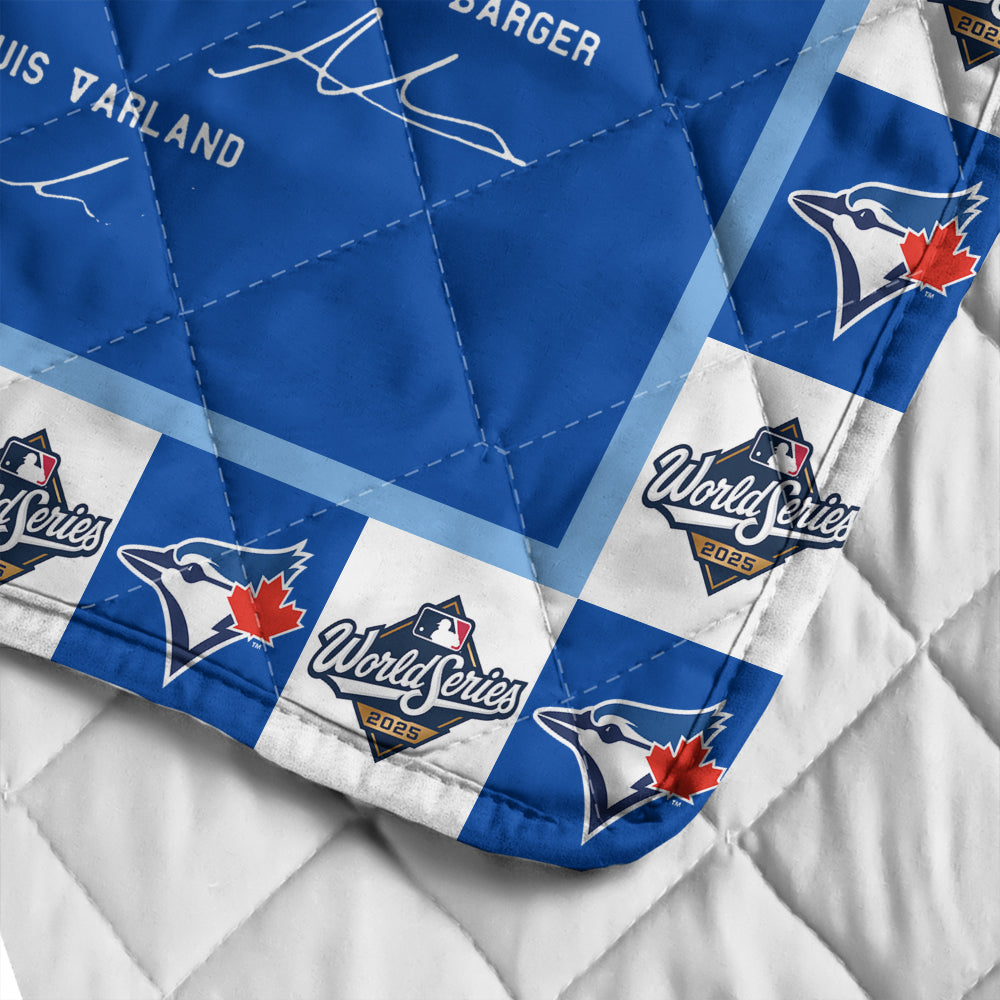 Toronto Blue Jays 2025 American League Champions Quilt Blanket – MAITM13772