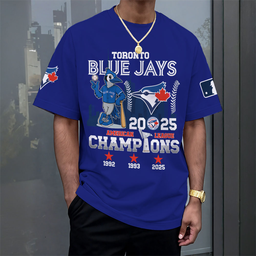Toronto Blue Jays 2025 American League Champions 3D Apparel – MAITM13537