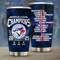 Toronto Blue Jays 2025 American League Champions Tumbler Cup – MAITM13613