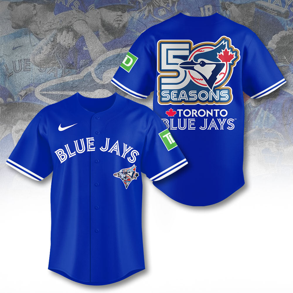 Toronto Blue Jays 50th Anniversary Baseball Jersey – TANTN20541