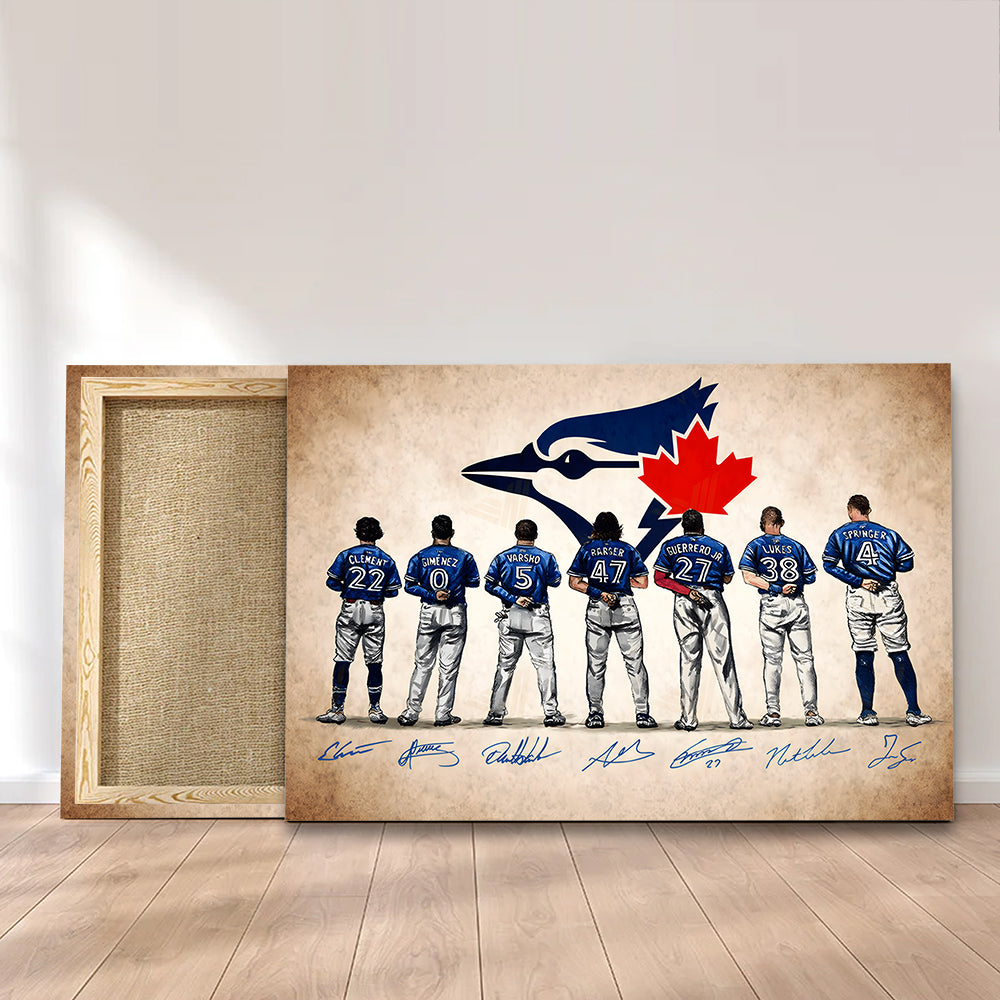 Toronto Blue Jays Rectangle Canvas With Inner Frame – MAITM13662
