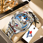Toronto Blue Jays 2025 American League Champions Alloy Luxury Quartz Watch – TANTN17711