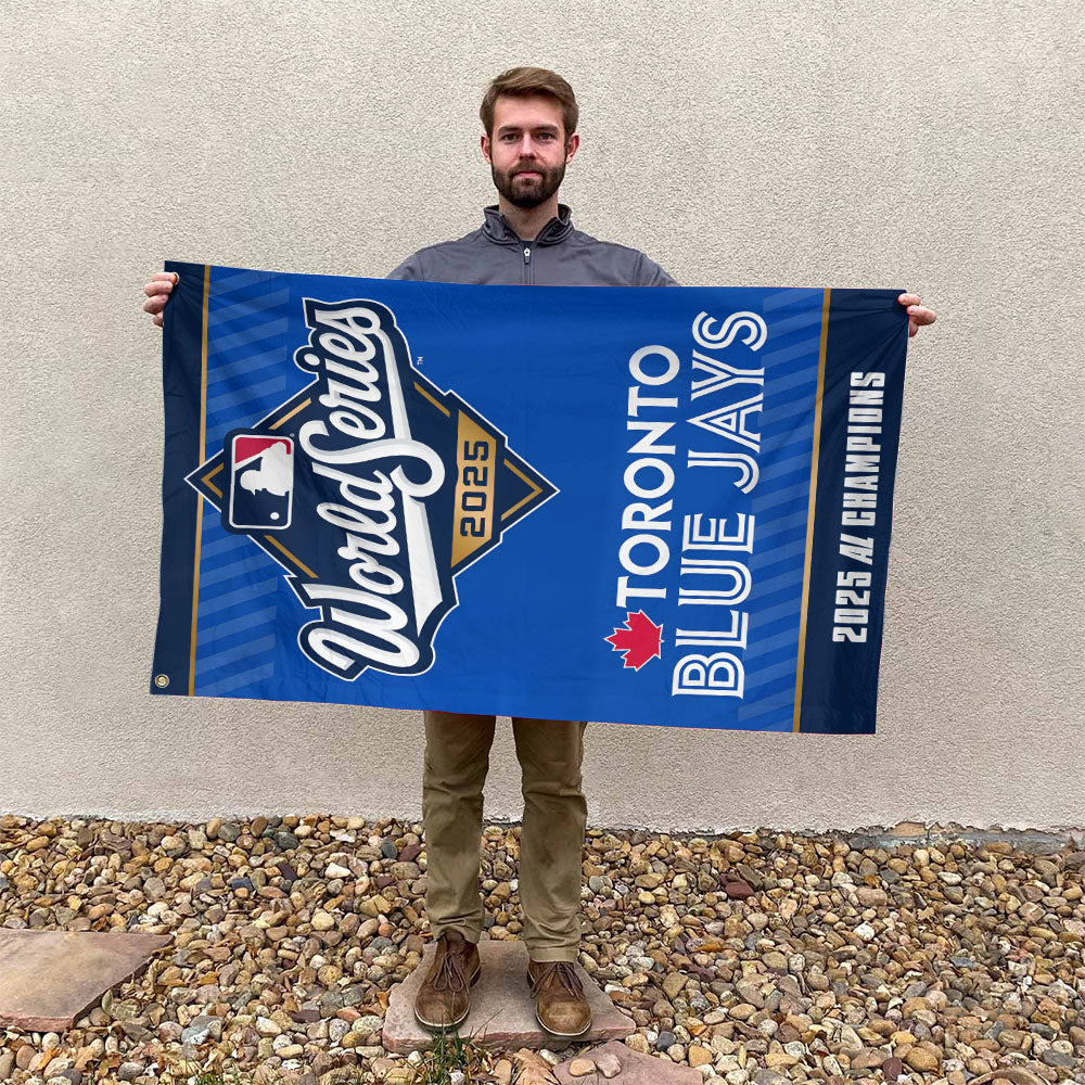 Toronto Blue Jays 2025 American League Champions 3D Double-side House Flag – TANTN17653