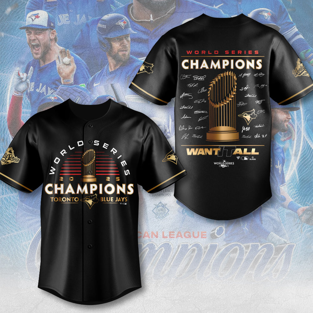 Toronto Blue Jays World Series 2025 Baseball Jersey – TANTN18194