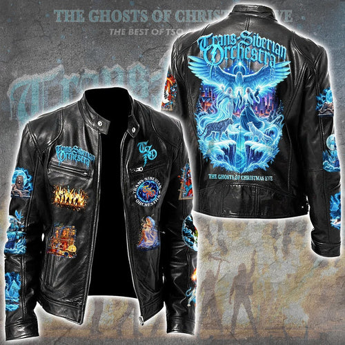 Trans-Siberian Orchestra 30th Anniversary Tour 2026 Motorcycle Leather Jacket – GNE8885