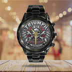 Triumph Motorcycles 125th Anniversary 2027 Black Stainless Steel Watch – TANTN26332