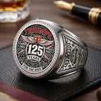 Triumph Motorcycles 125th Anniversary 3D Engraved Ring – TMTHU10073