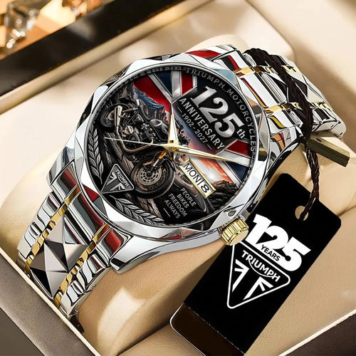 Triumph Motorcycles 125th Anniversary 2027 Alloy Luxury Quartz Watch – TANTN26239