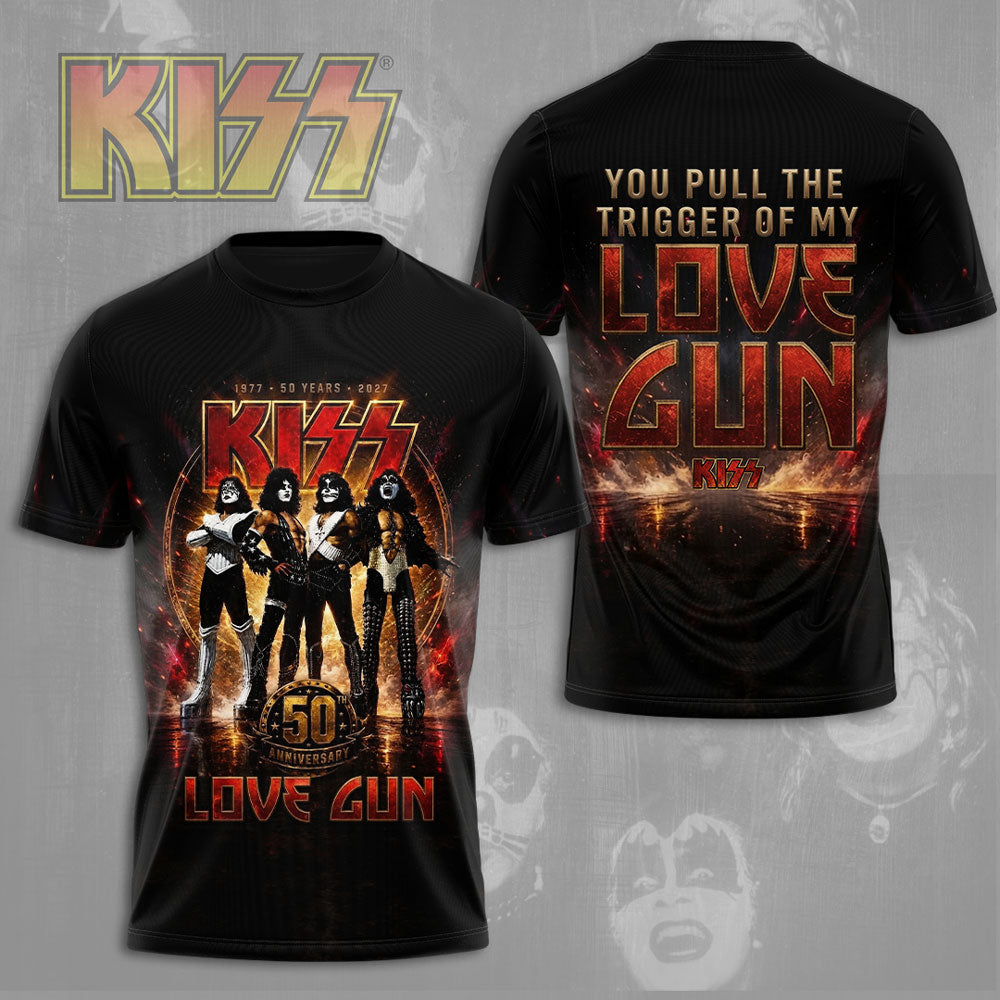 KISS Lovegun 50th Anniversary 3D Apparel – TMTHU7089