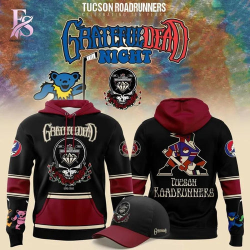 Tucson Roadrunners 2026 Grateful Dead Warmup Hoodie