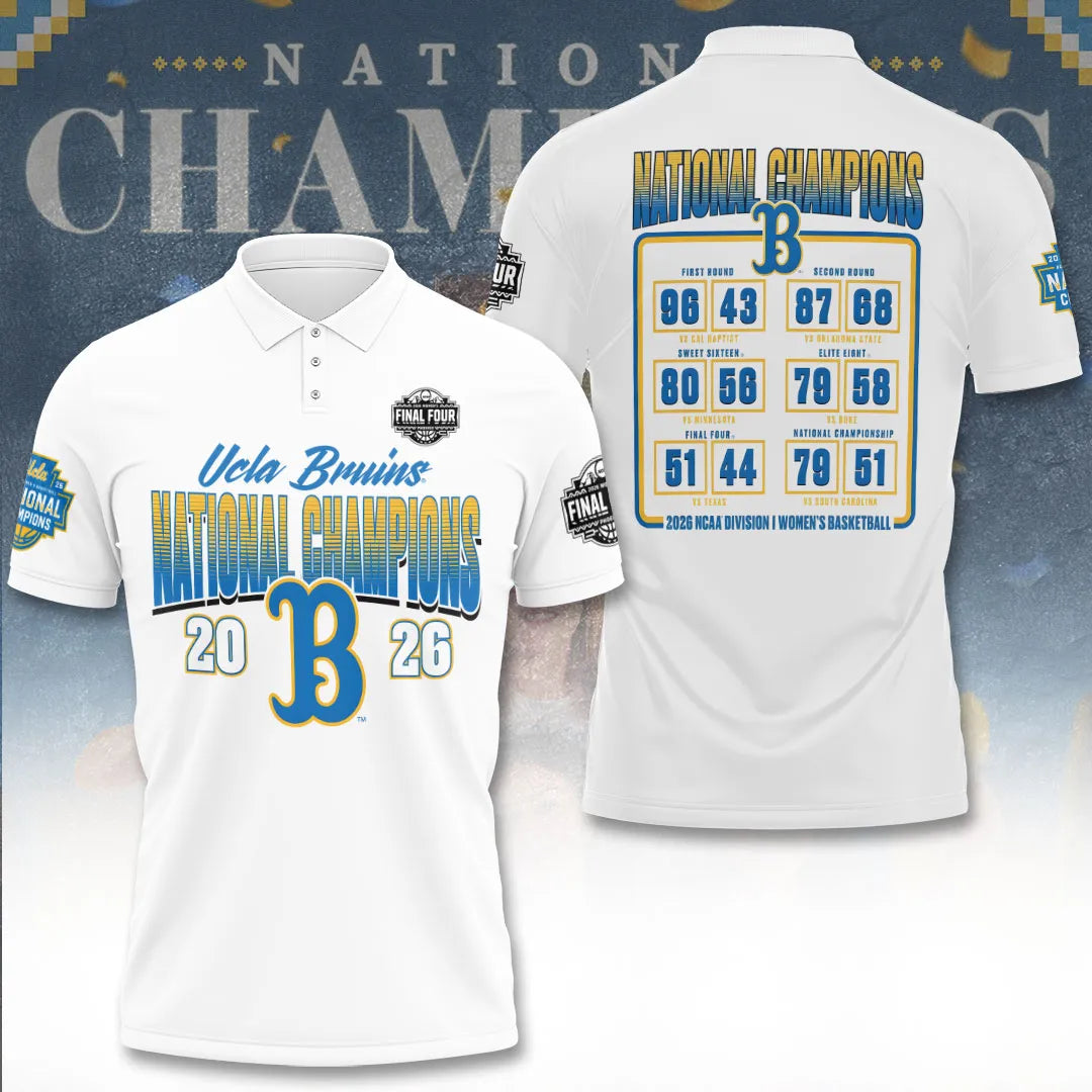 UCLA Bruins 2026 Women's Basketball National Champions 3D Apparel – TANTN22090
