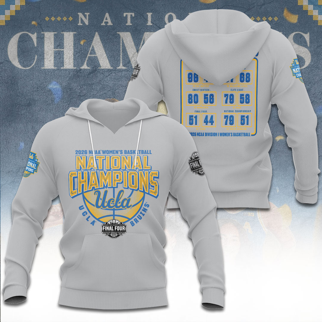 UCLA Bruins 2026 Women's Basketball National Champions 3D Apparel – TANTN22095