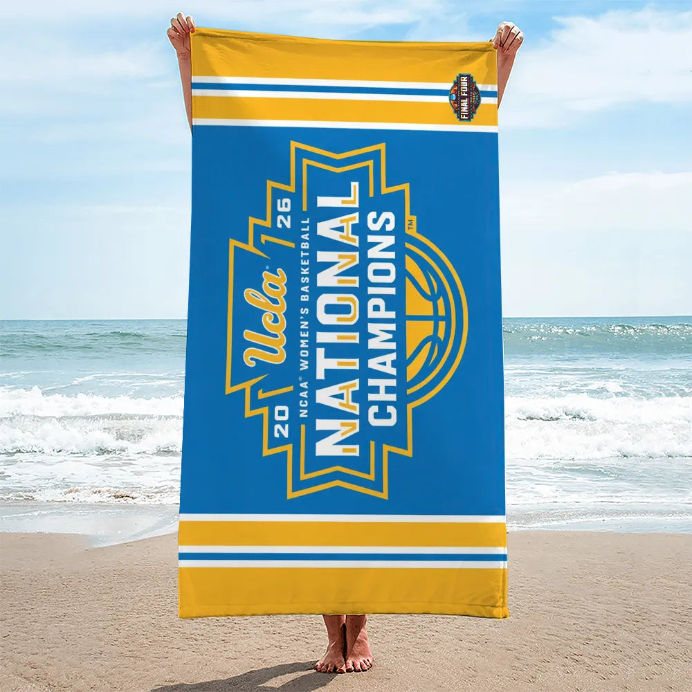 UCLA Bruins 2026 Women's Basketball National Champions Rectangle Beach Towel – TANTN22086