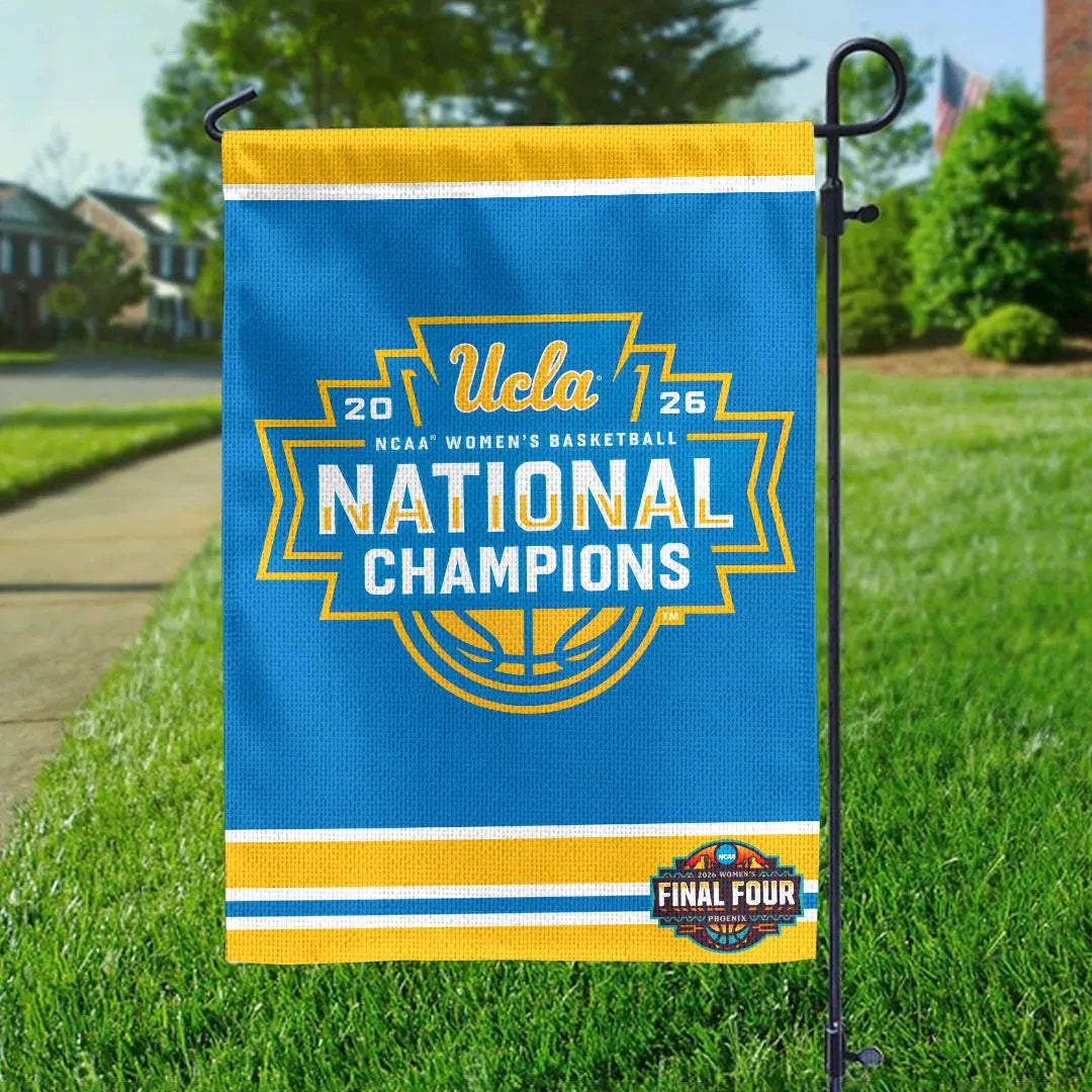 UCLA Bruins 2026 Women's Basketball National Champions Double-side Garden Flag – HOATT17219