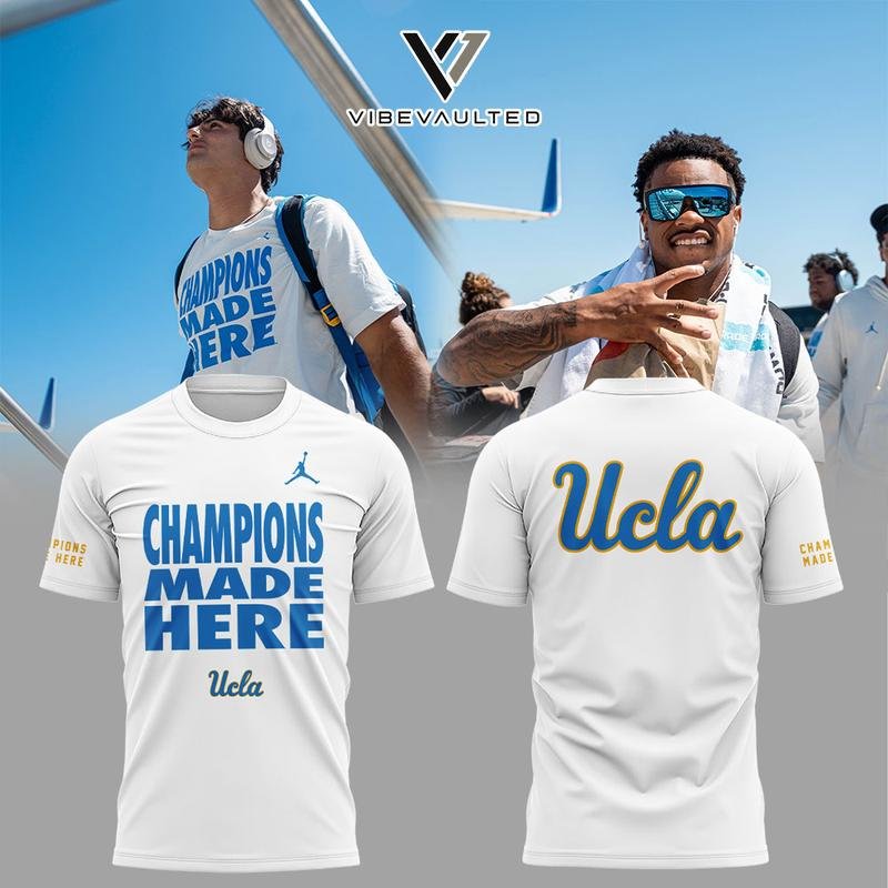 UCLA Football Airplane Mode Champions Made Here Shirt