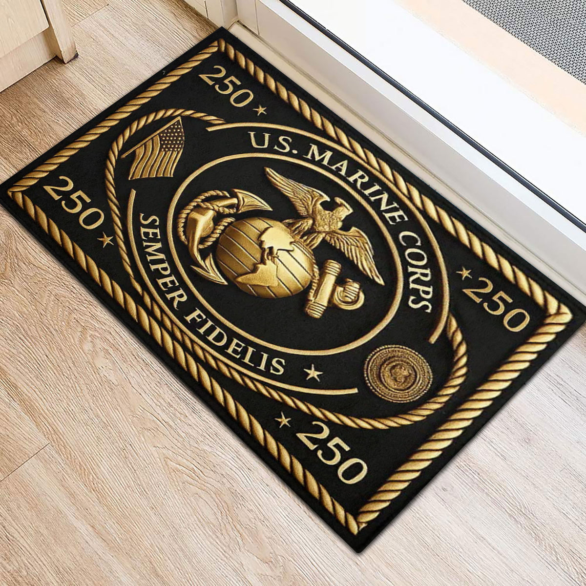 US Marine Corps 250th Anniversary Custom Doormat – MAITM12686