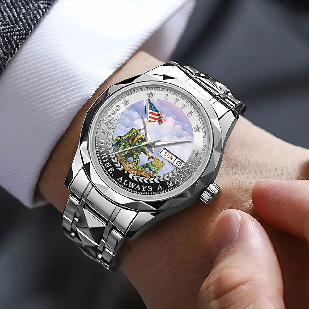 US Marine Corps Alloy Luxury Quartz Watch – MAITM 12186