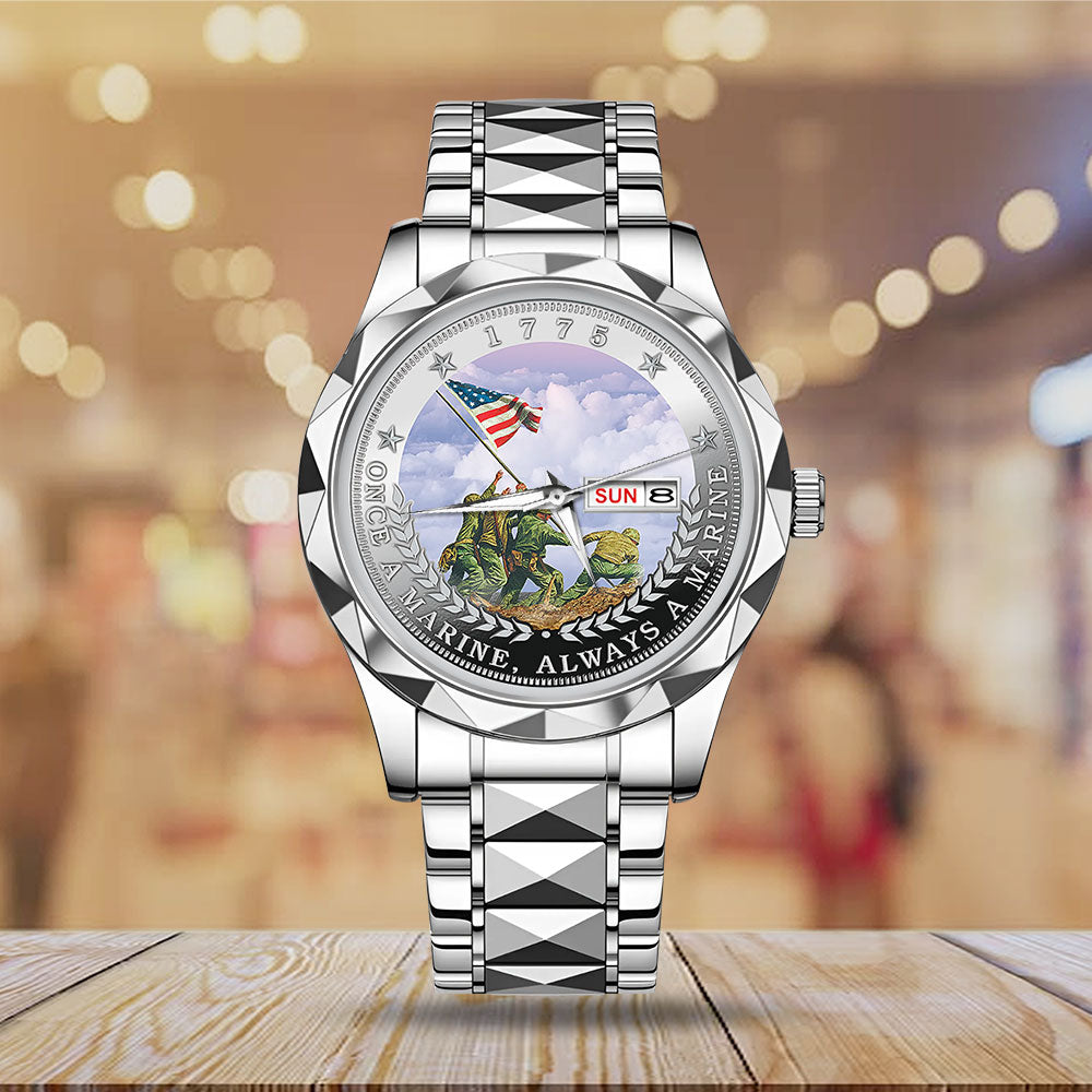 US Marine Corps Alloy Luxury Quartz Watch – MAITM 12186