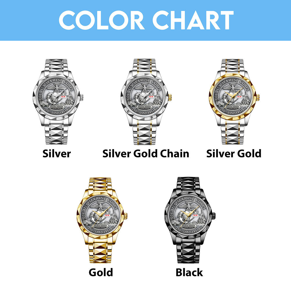 US Marine Corps Alloy Luxury Quartz Watch – MAITM 121187