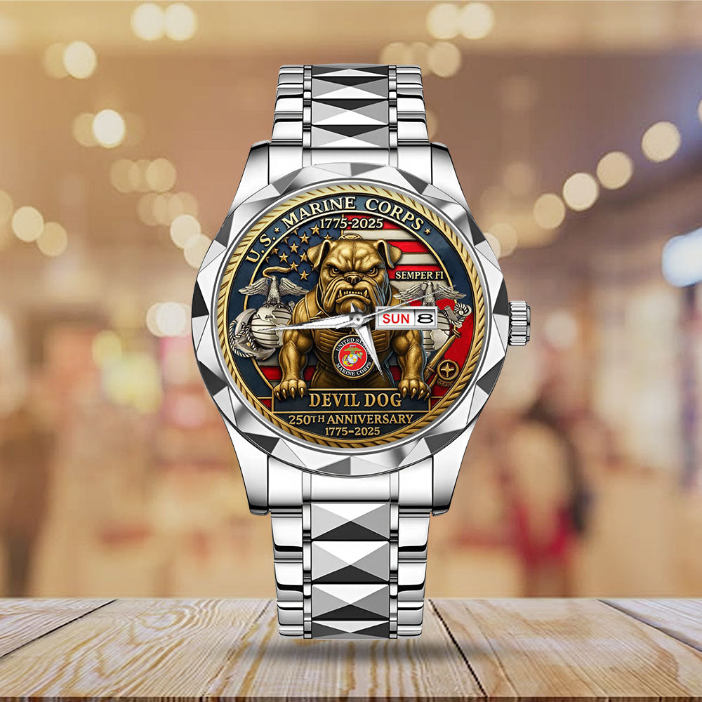 US Marine Corps Alloy Luxury Quartz Watch – MAITM 12474