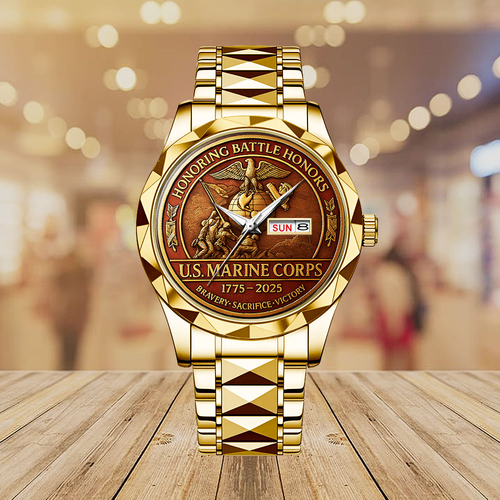 US Marine Corps Alloy Luxury Quartz Watch – MAITM 12530